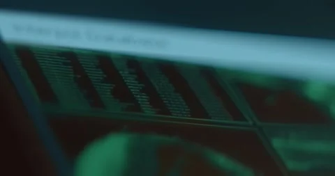 Moving lines of data in a database Stock Footage 323388747