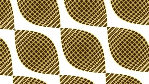 Moving lines of grid pattern creating 3D effect. Design. Moving pattern with Illustrazione stock