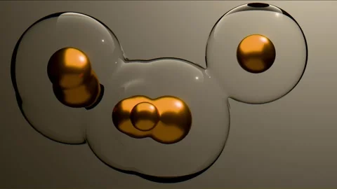 Moving liquid bubbles backdrop loop animated Stock Footage 321687966