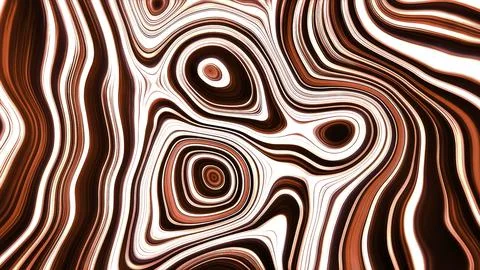 Moving liquid pattern of stripes. Motion. Wavy stripes move in fluid pattern Illustrazione stock