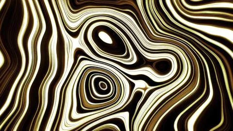 Moving liquid pattern of stripes. Motion. Wavy stripes move in fluid pattern Illustrazione stock