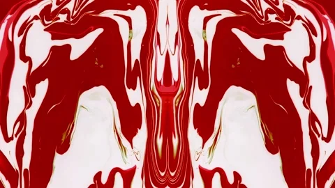 Moving liquid. Red patterns. Abstract background Stock Footage 136163538