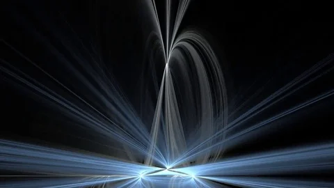 Moving loops of blurred rays Stock Footage 75772534