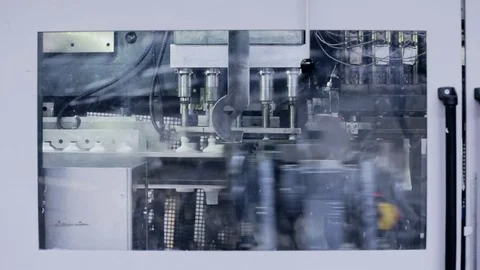 Moving machine tool at the factory Stock Footage 76951360