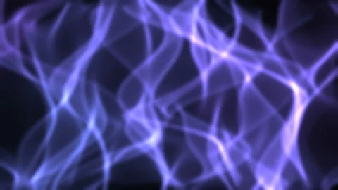 Moving magic purple waves on a black background. Stock Footage 110884502