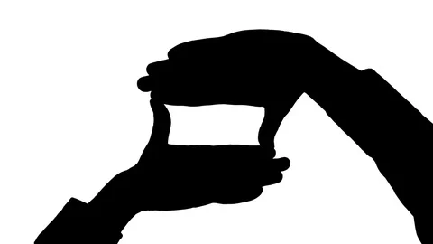 Moving male hands frame gesture Stock Footage 79911056