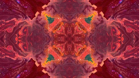 Moving mandala pattern. Abstract moving background. Looped video clip. 動画素材 114746584