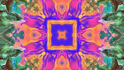Moving mandala pattern. Abstract moving background. Looped video clip. Видео 114746732