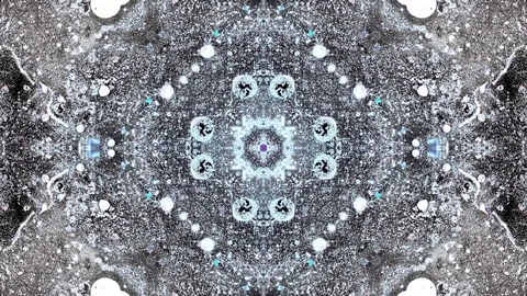 Moving mandala pattern. Abstract moving background. Looped video clip. Vídeos de archivo 114747206