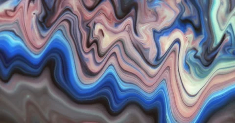 Moving marble texture background. Fluid art of flowing red, blue colors on a Stock Footage 276128092