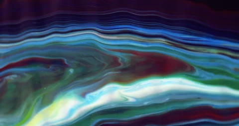 Moving marble texture background. Fluid art of flowing red, blue, green colors o Stock-Footage 295151897