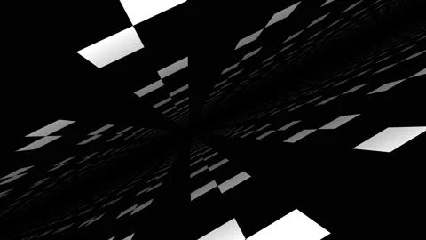 Moving Mask 3d Space of Floating Platforms Stock Footage 139738377