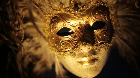 Moving mask at night Stock Footage 49998285