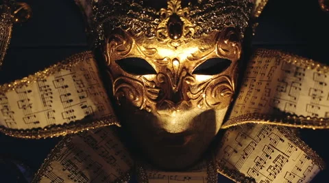 Moving mask at night Video stock 49998356