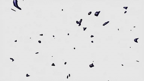 Moving Metallic Liquid Blobs Stock Footage 263968150