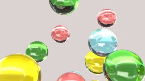 Moving mixed balls Stock Footage 74018937