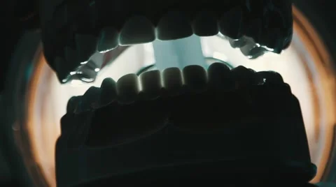 Moving model of human jaw. Stock Footage 43065762