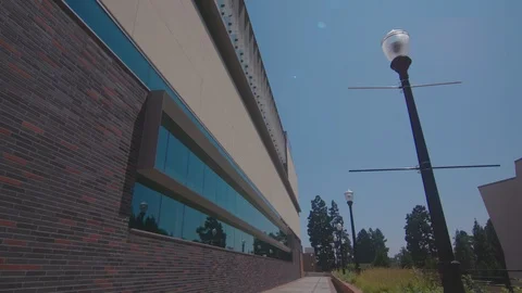 Moving by a modern building Stock Footage 103878008