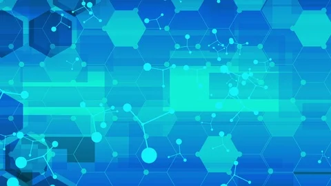 Moving of molecules or network Stock Footage 88166233