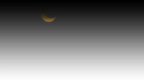 Moving moon at night animation in 4k. Stock Footage 201005665