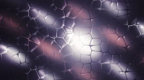 Moving mosaic pattern with bubbles. Motion. Colorful background with moving Stock Illustration