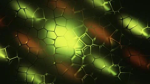 Moving mosaic pattern with bubbles. Motion. Colorful background with moving Stock Illustration