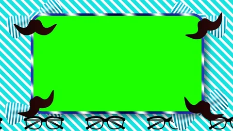 Moving muchtech, goggles and bow tie in blue texture animation with green s.. Stock Footage 232228262