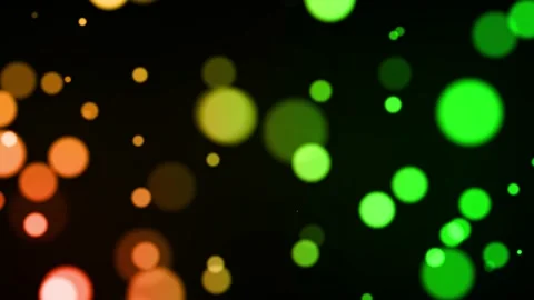 Moving multicolor particles background with bokeh seamless loop animation on  Stock Footage 219596993