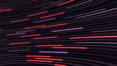Moving neon lines, abstract animation Stock-Footage 153095276