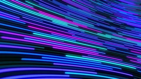 Moving neon lines, abstract animation Stock-Footage 153095553
