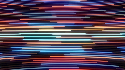Moving neon lines, abstract animation Stock-Footage 153095695