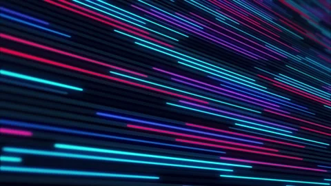 Moving neon lines, abstract animation Stock-Footage 153150280