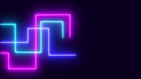 Moving neon lines. Stock Footage 265774527
