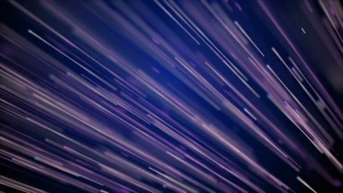 Moving network of lines with long trails in space, effect of drops of the rain Stock Illustration