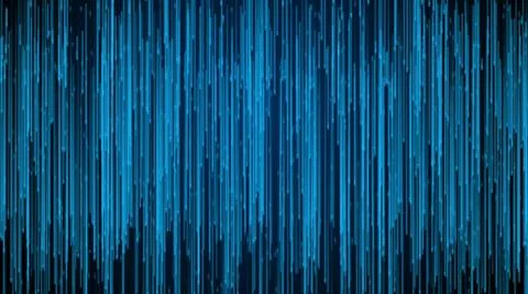 Moving network of lines with long trails in space, effect of drops of the ... Stock Photos