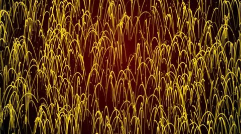 Moving network of lines with long trails in space, effect of drops of the ... Stock Photos