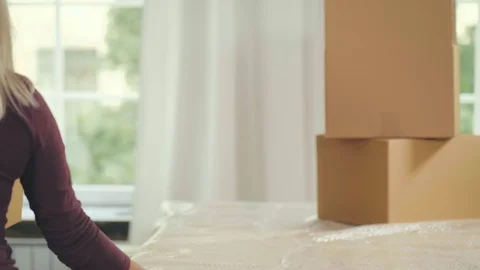 Moving to a new apartment Stock Footage 116333405