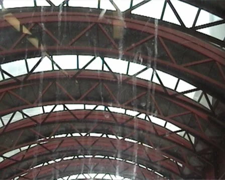 Moving Out Of Station View of Architechture Stock Footage 8687207