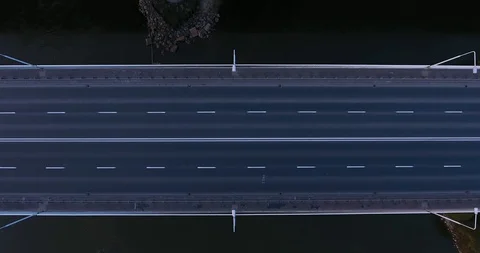 Moving Up Over The Bridge Stock Footage 86123824