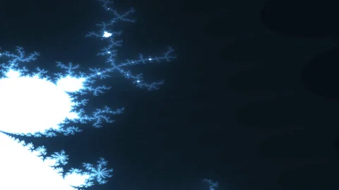 Moving Over Close Edge Repeating Fractal Matte Stock Footage 143891494