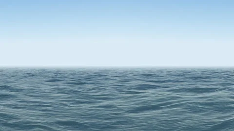 Moving Over Ocean Surface Back Forth Swim Waves Sea Stock Footage 143899534