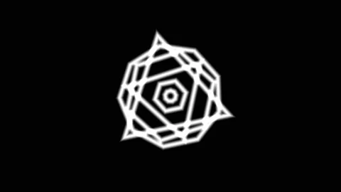 Moving Overlaid Complex Shapes Symbolic Symbolism Rocking Stock Footage 139740644