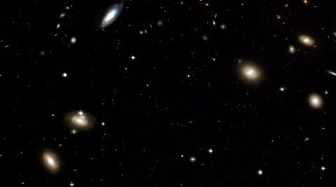 Moving panorama of part of a deep space, stars, space nebulas, galaxies 動画素材 47481716