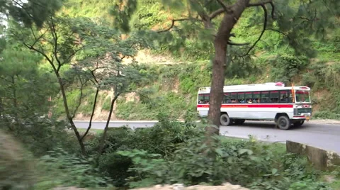 A moving panoramic view, Kangra 스톡 동영상 42672284