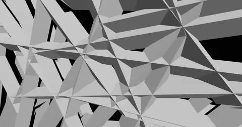 Moving paper polygons and lines background texture 3d rendering Stock Footage 140908289