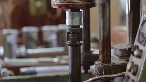 A moving part of a boring machine that i... | Stock Video | Pond5