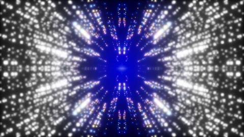 Moving particles and blue background, loop Stock Footage 78612141