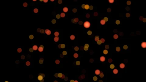 Moving particles, ember, circles, orange Stock Footage 119452324