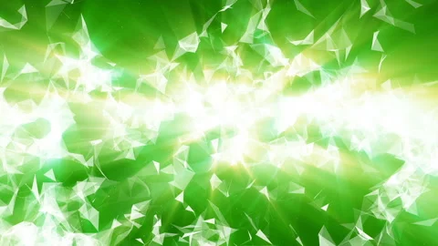 Moving particles emitting green light rays. computer graphics Stock-Footage 86205810