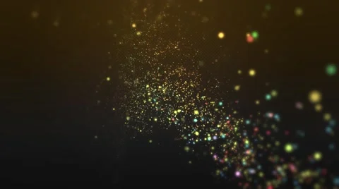 Moving Particles  Stock Footage 47813588